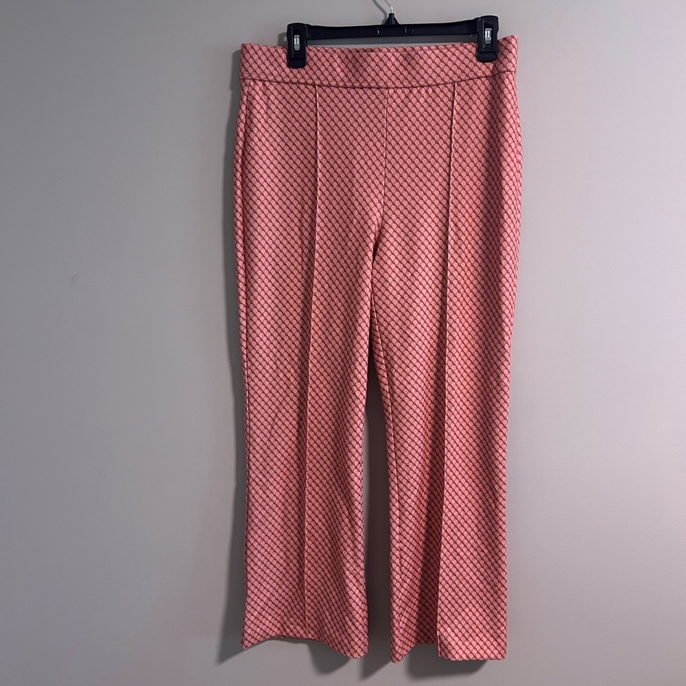 Jones New York Pink Geometric Wide Leg Pants